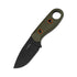 Kizer Beaver 1078A1 – 2.75" D2 Clip Point Blade, Olive Green G10 Handle, Black Kydex Sheath