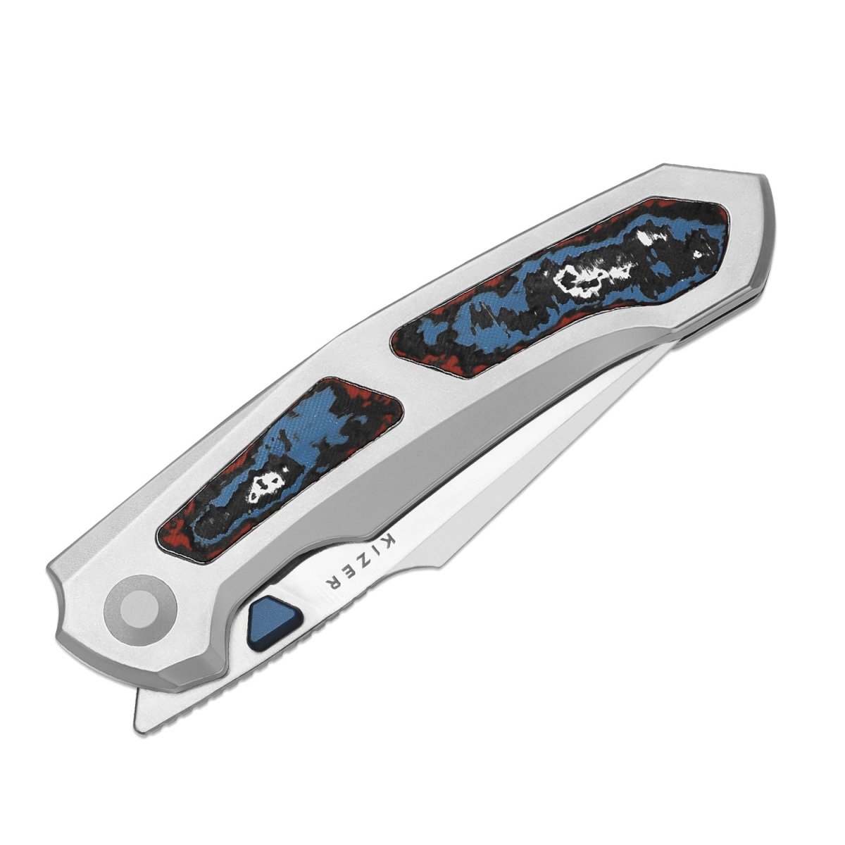 Kizer Feweed XL S90V Nebula Fat Carbon Titanium Knife - Blade City