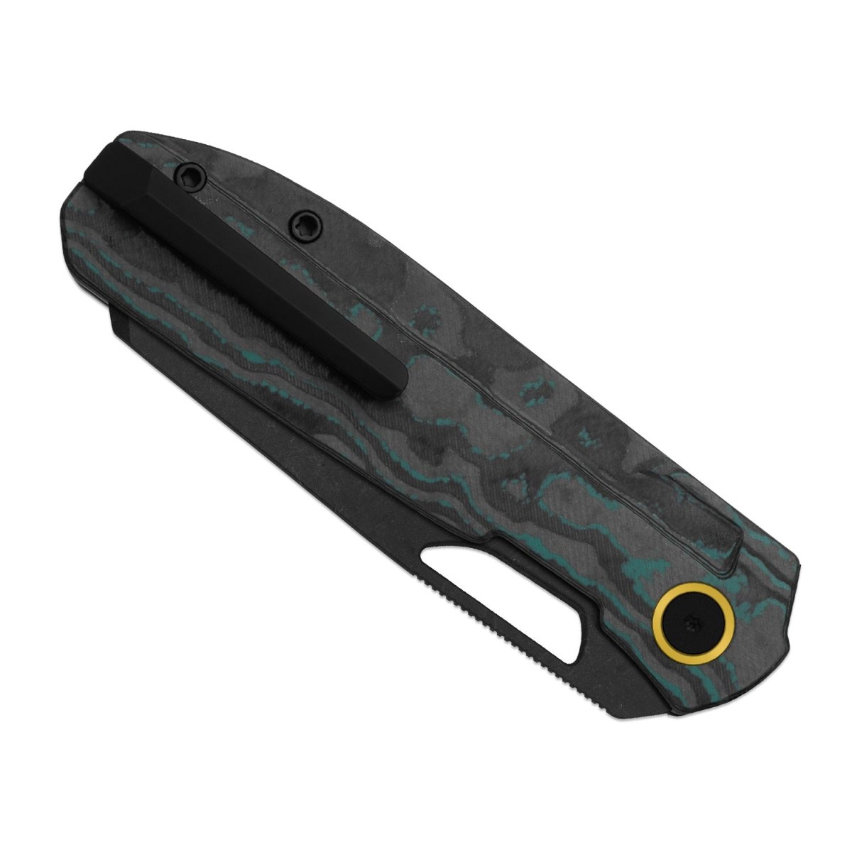 Kizer Mash Ki3699BSA3 – M390 Shipwreck CamoCarbon Folding Knife - Blade City