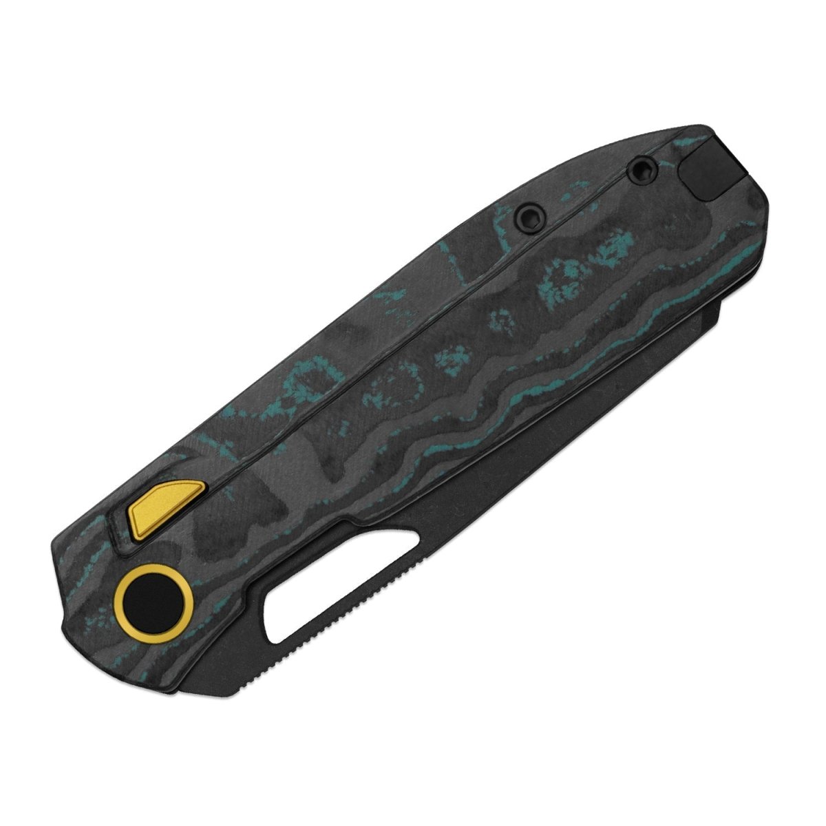 Kizer Mash Ki3699BSA3 – M390 Shipwreck CamoCarbon Folding Knife - Blade City