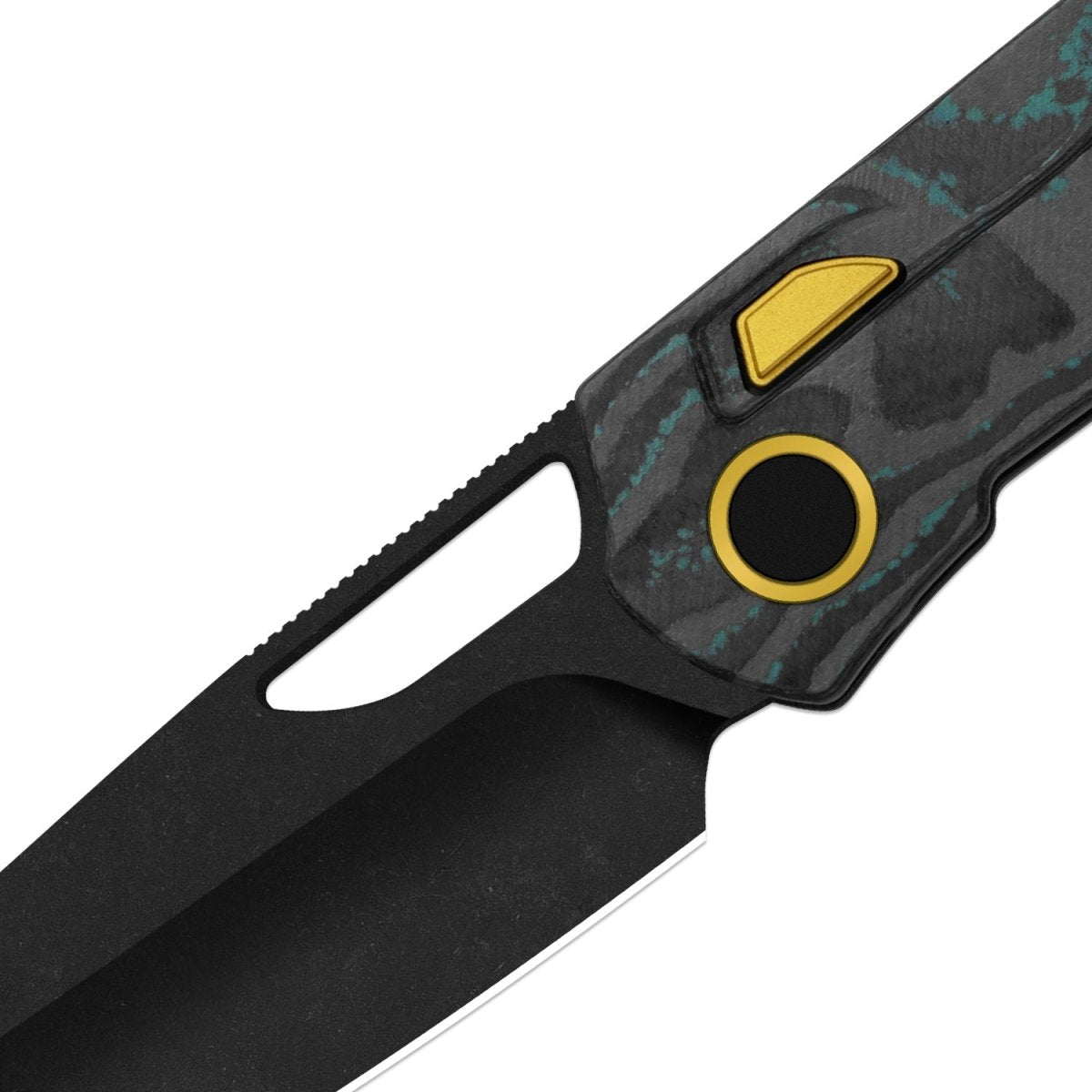 Kizer Mash Ki3699BSA3 – M390 Shipwreck CamoCarbon Folding Knife - Blade City