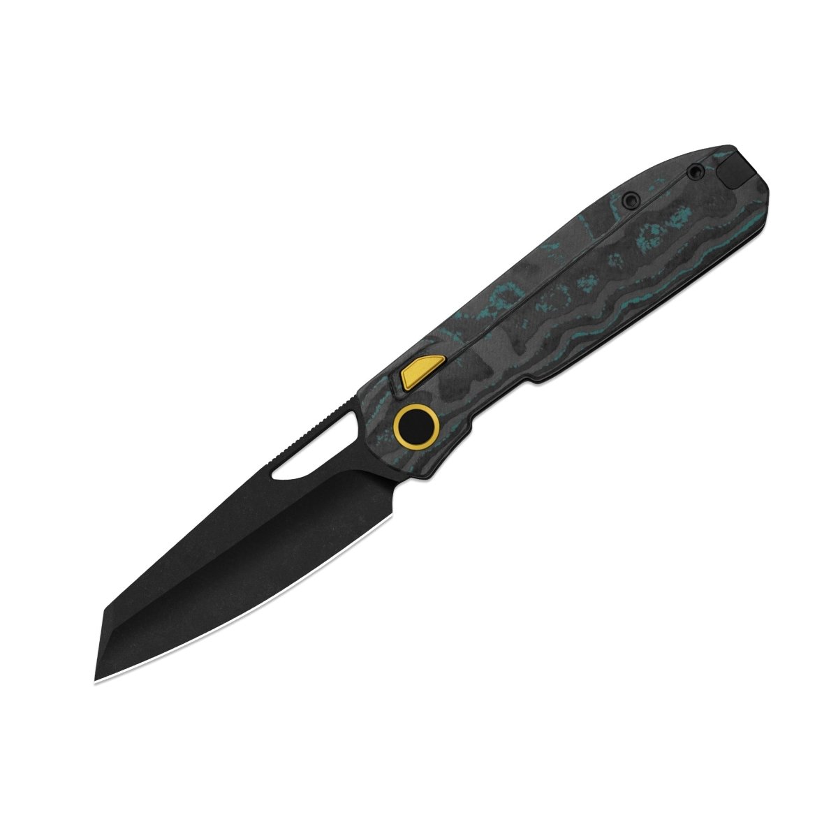 Kizer Mash Ki3699BSA3 – M390 Shipwreck CamoCarbon Folding Knife - Blade City