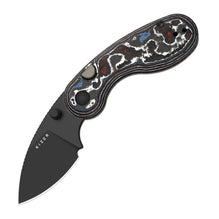 Kizer Microbe KI2742A2 – M390 Fat Carbon Handle, Matte DLC Ultra