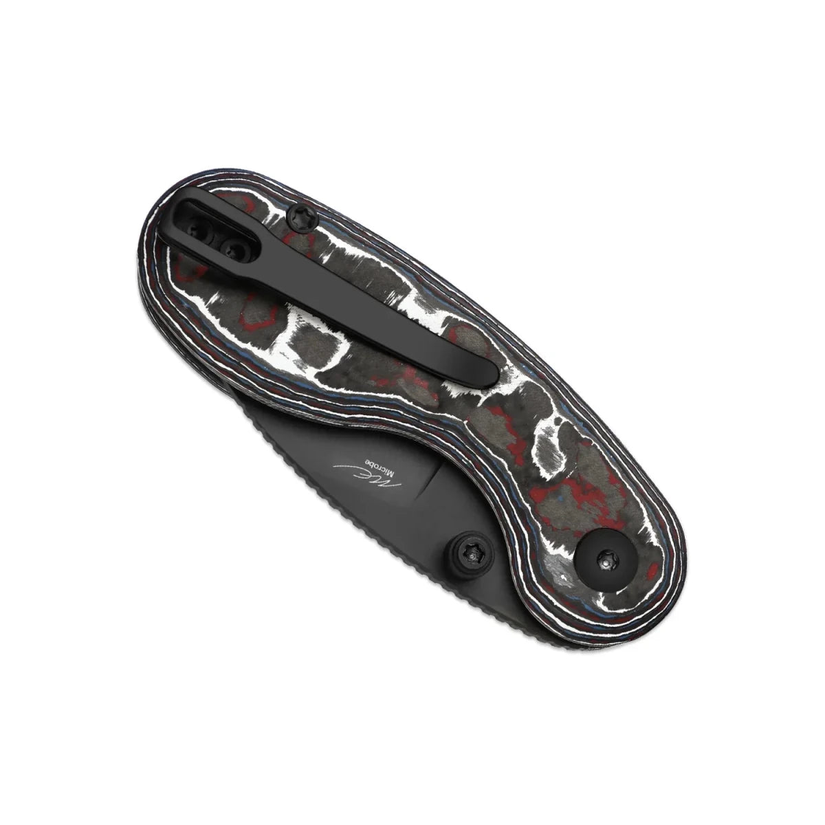 Kizer Microbe KI2742A2 – M390 Fat Carbon Handle, Matte DLC Ultra