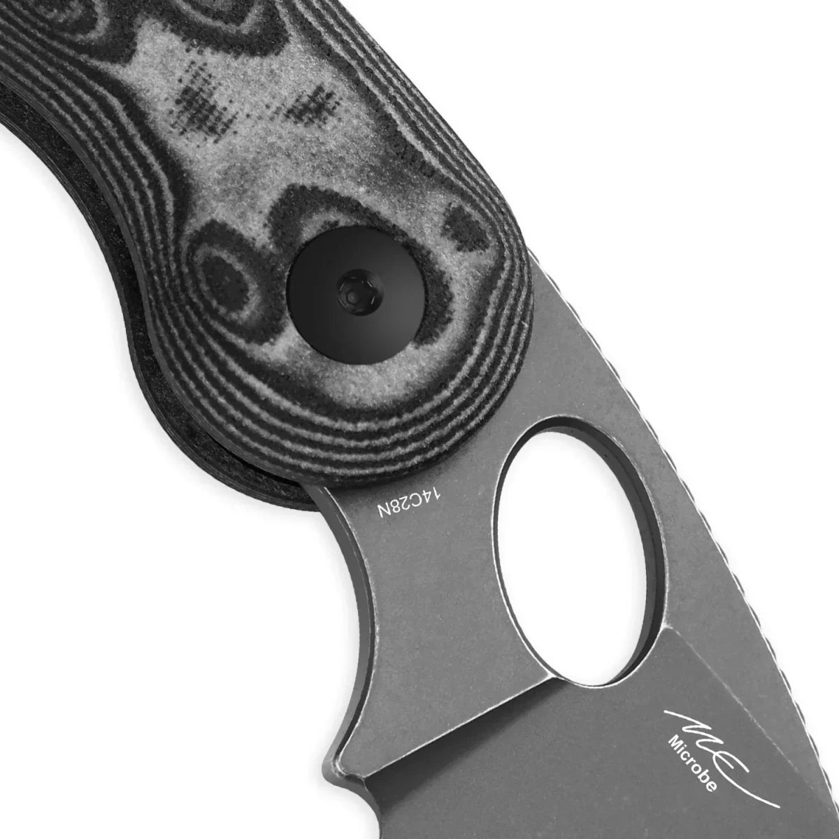Kizer Microbe V2742A5 – 14C28N Blade & Vortex Micarta Handle EDC