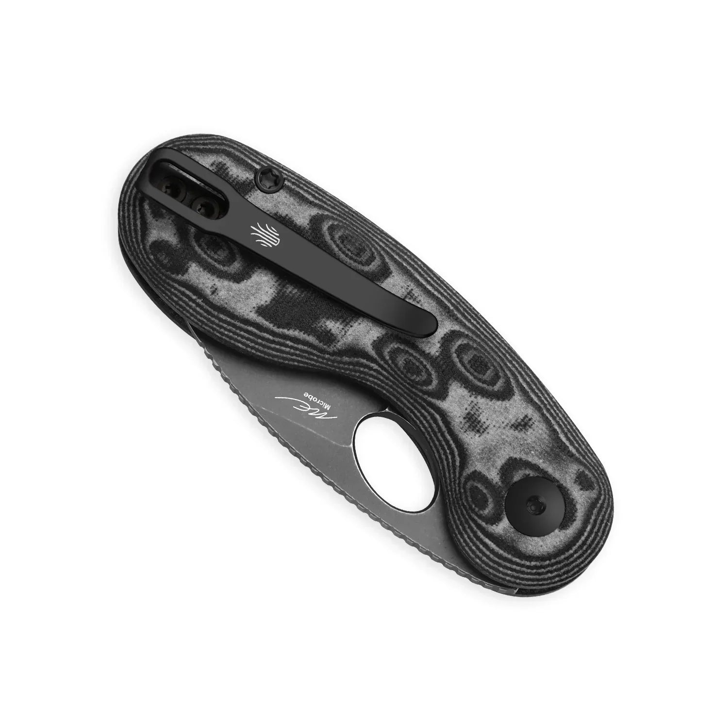 Kizer Microbe V2742A5 – 14C28N Blade & Vortex Micarta Handle EDC