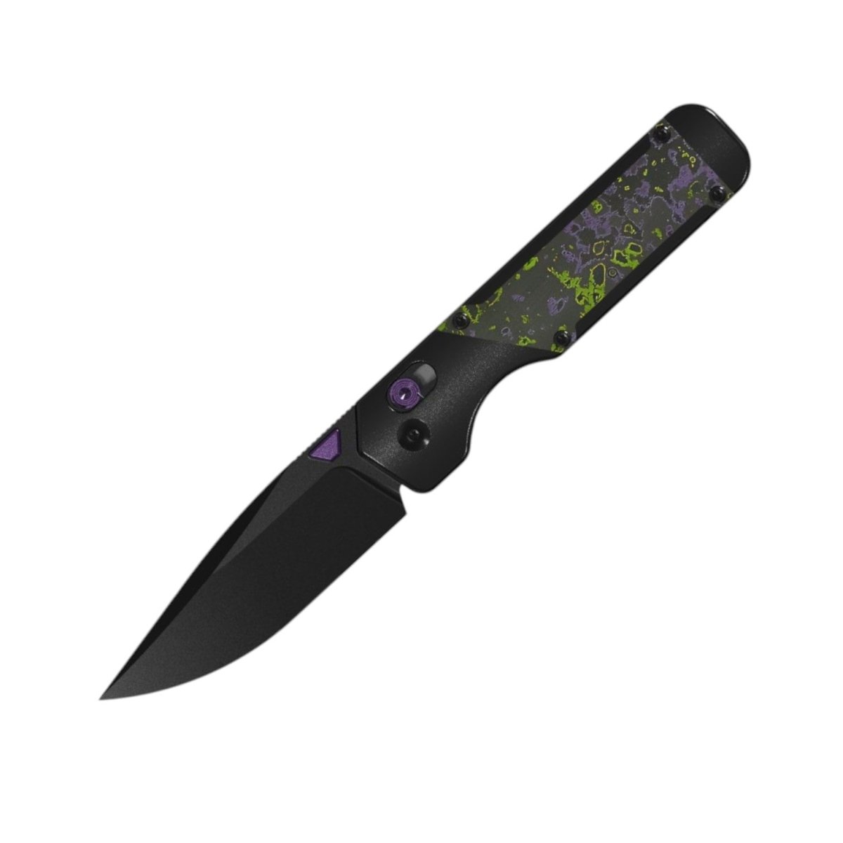Kizer Militaw Blade City Exclusive Folding Knife – S45VN DLC Blade, Hulk Camo Carbon Inlay /200 - Blade City
