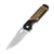 Kizer Militaw V3634C1 – 154CM Blade, Black G10 & Yellow PEI Handle, Liner Lock