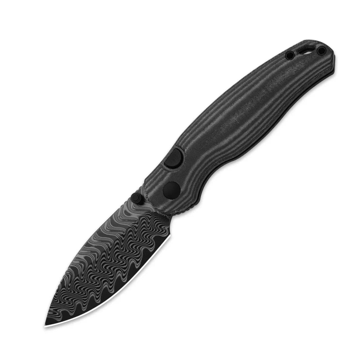 Kizer Phoca BD Damascus Folding Knife | Micarta Top Liner Lock EDC