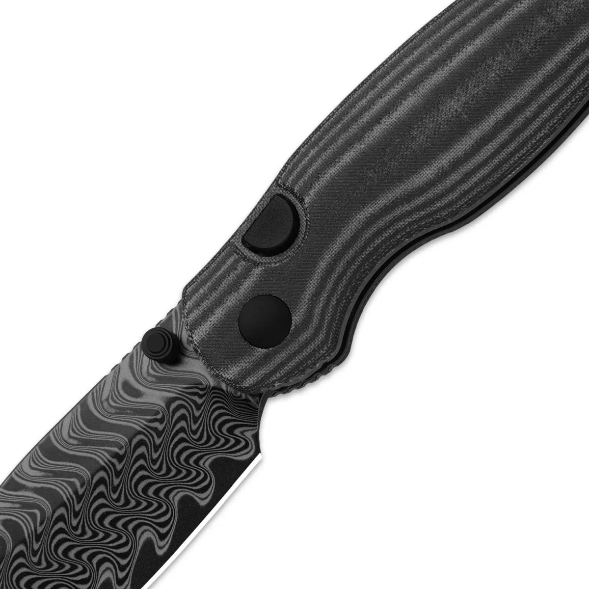 Kizer Phoca BD Damascus Folding Knife | Micarta Top Liner Lock EDC