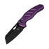 Kizer Sheepdog C01C V4488AC1 Folding Knife – 3.15" 154CM Sheepsfoot Blade, Purple Aluminum Handle