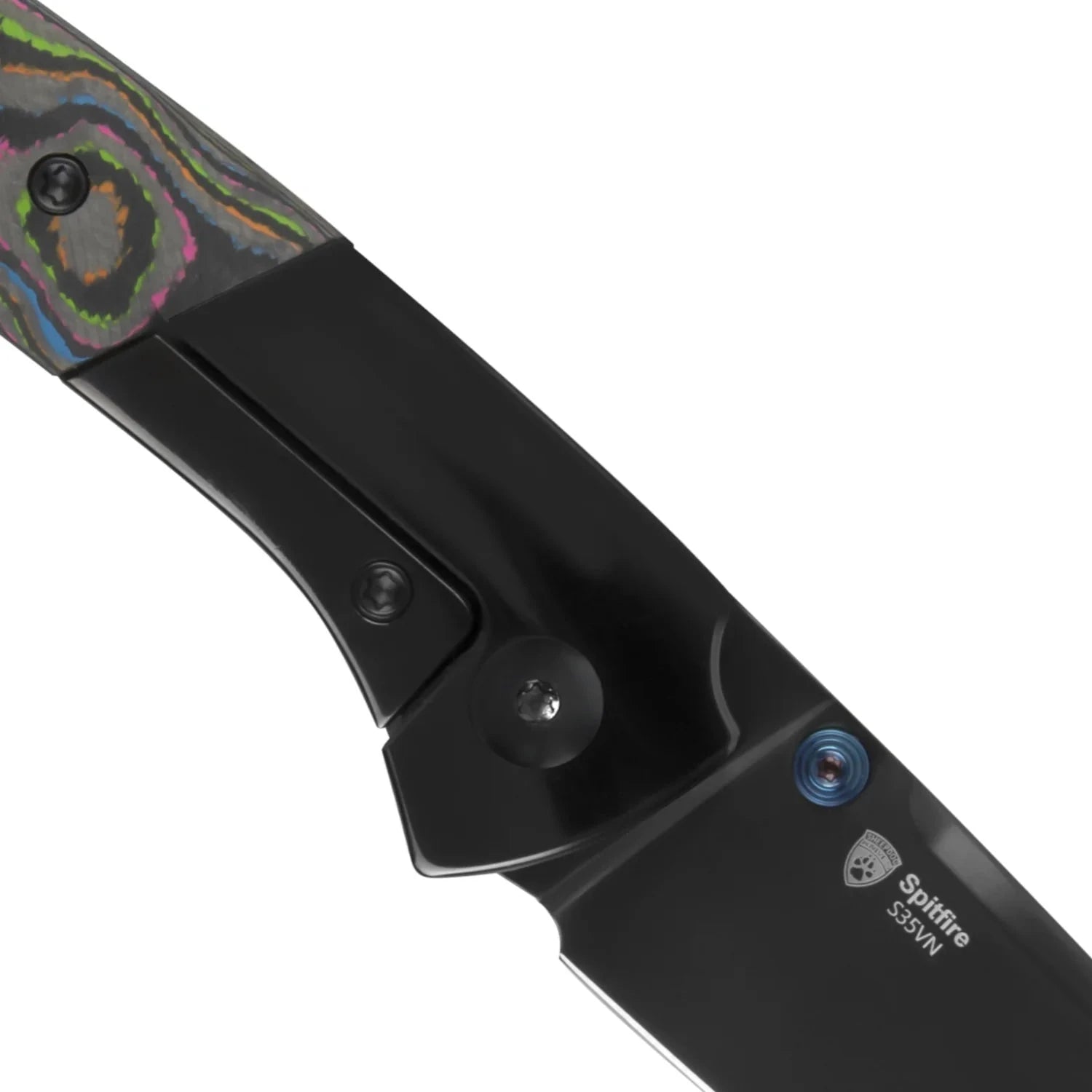 Kizer Spitfire Folding Knife Ki3690A2 – S35VN Blade, Titanium Handle with 80s Camo Carbon