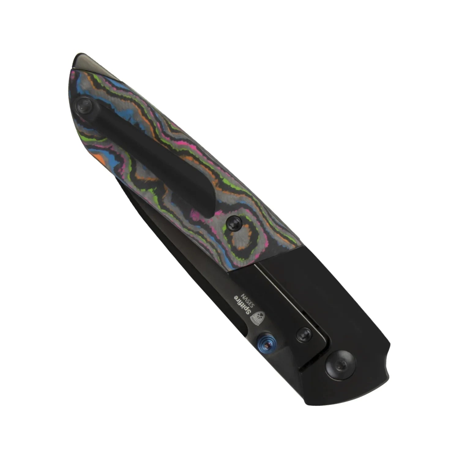 Kizer Spitfire Folding Knife Ki3690A2 – S35VN Blade, Titanium Handle with 80s Camo Carbon