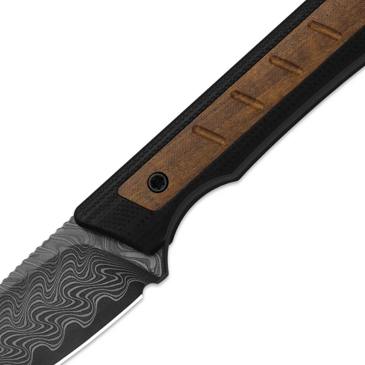 Kizer Whiskey Jack 1108A2 – Damascus Blade & G10 Kuruti Wood