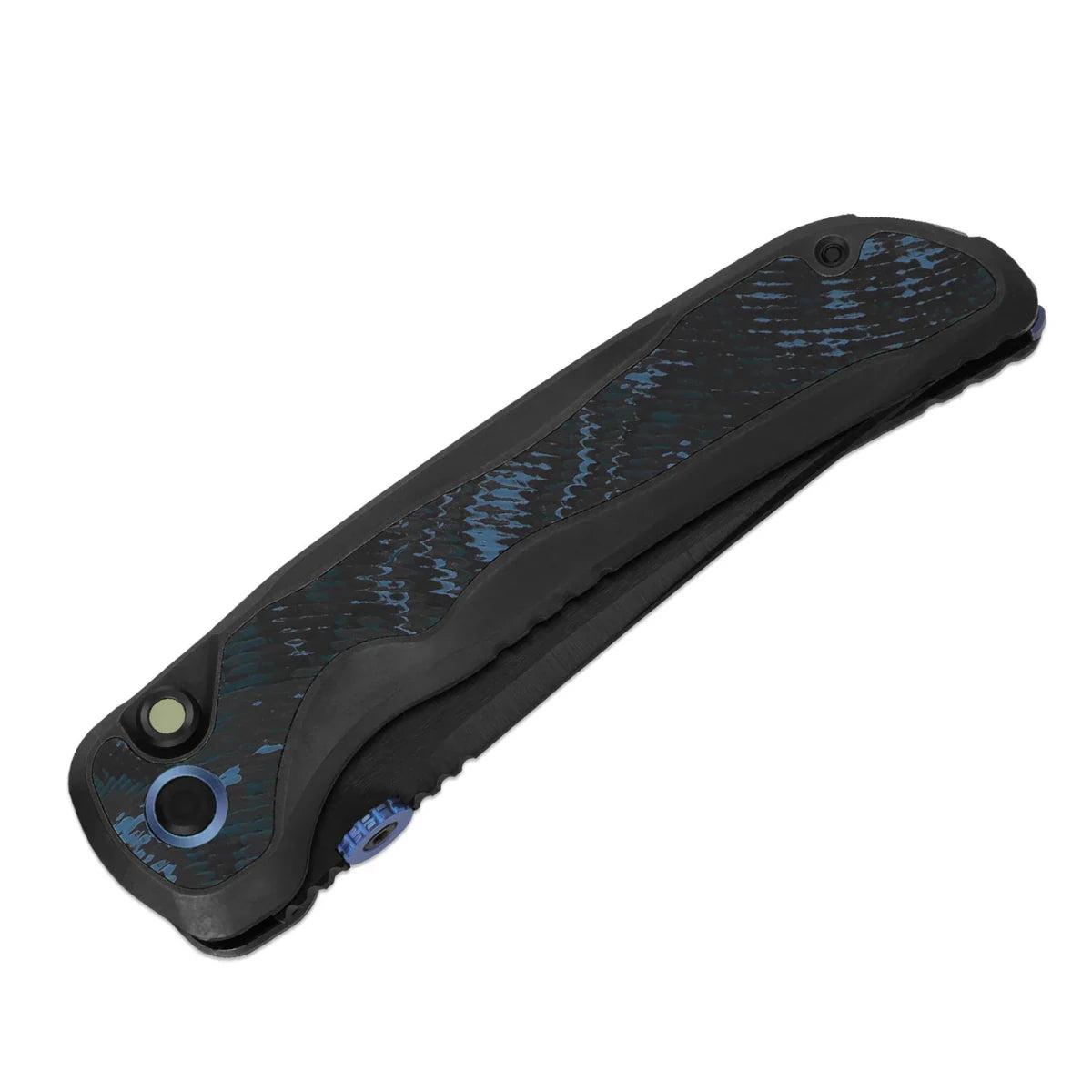 KizerX Mithril FK08A2 – M390 Tanto Blade, DLC Titanium & Fat Carbon KineticFit Button Lock - Blade City