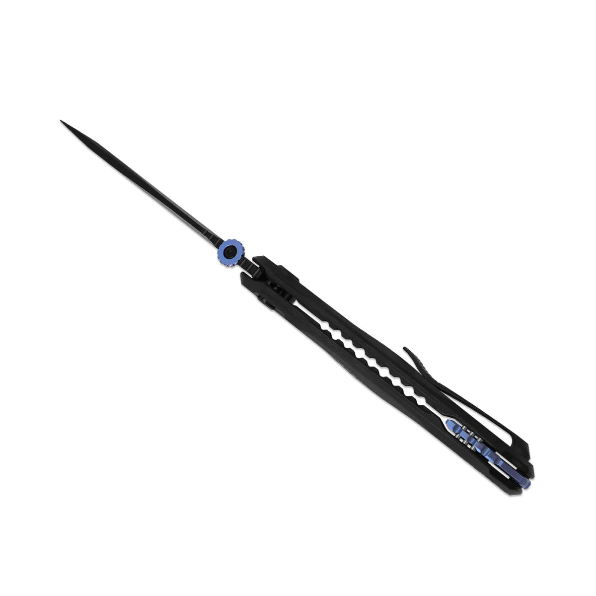 KizerX Mithril FK08A2 – M390 Tanto Blade, DLC Titanium & Fat Carbon KineticFit Button Lock - Blade City