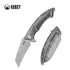 Kubey Anteater KB153A – 3.43" Satin & Beadblast D2 Tanto Blade, Titanium Handle, Frame Lock Folding Knife
