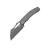 Kubey Sylow KU260C – 3.46" 14C28N Darkwash Wharncliffe Blade, Darkblast Titanium Handle, Frame Lock Folding Knife