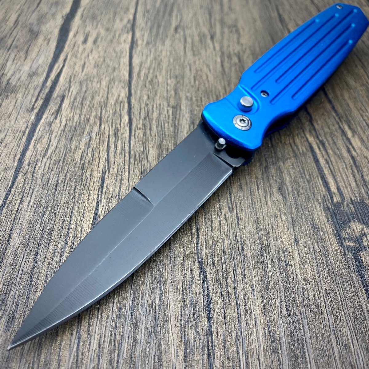 Button Springblade Maddox Push Button Switchblades | Blade City