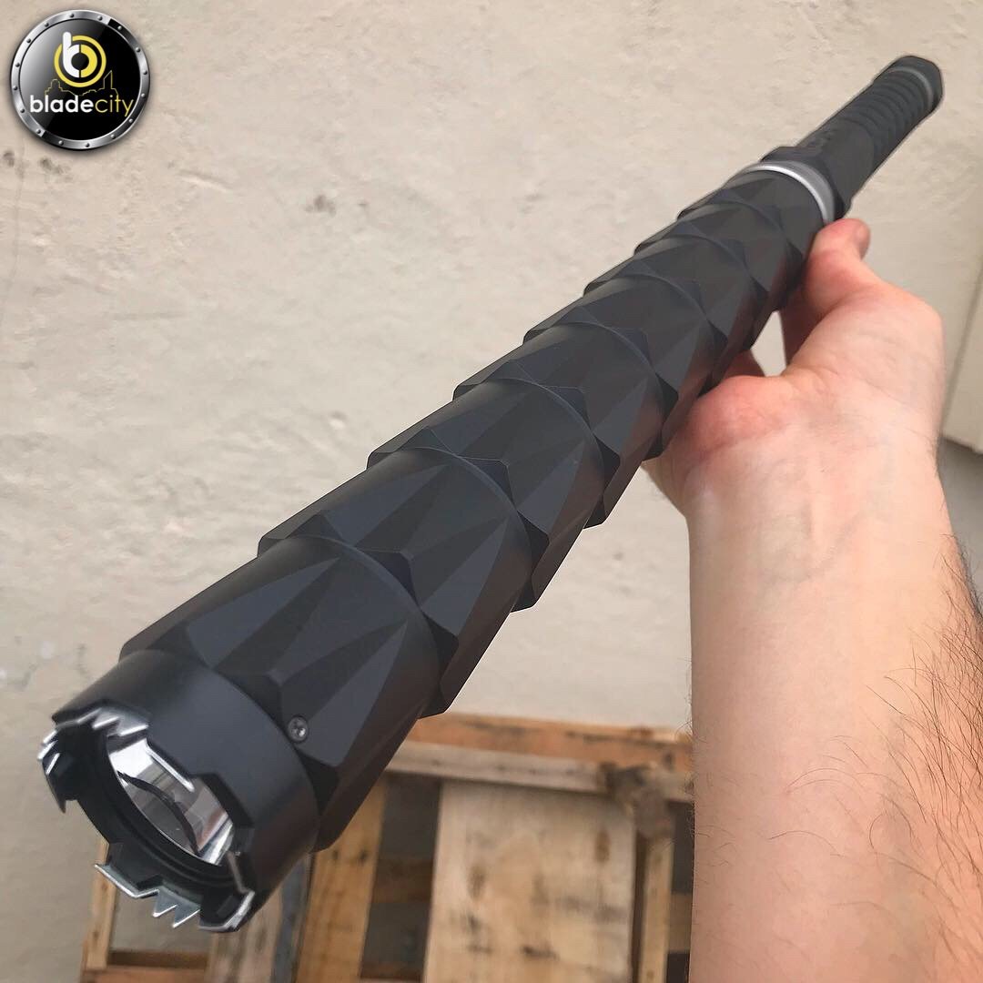 cheetah predator rechargeable stun gun flashlight black MEGA ELECTRO BLASTER TACTICAL FLASHLIGHT STUN GUN