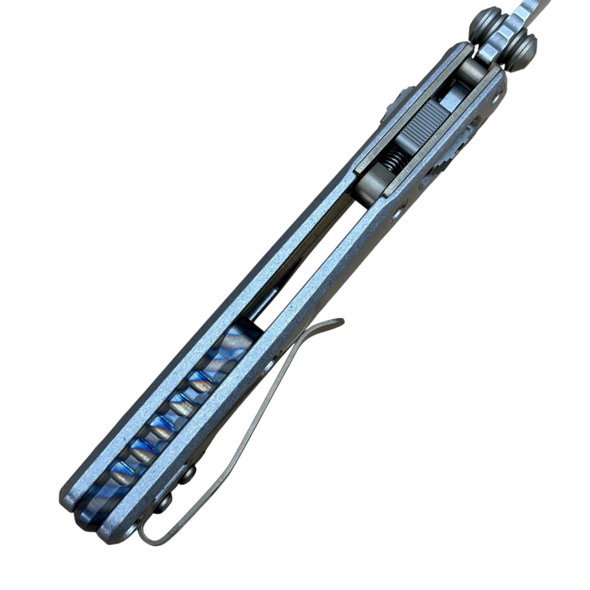 Microtech Mini MSI Titanium Signature Series - Vapor Blast Smooth Flam ...