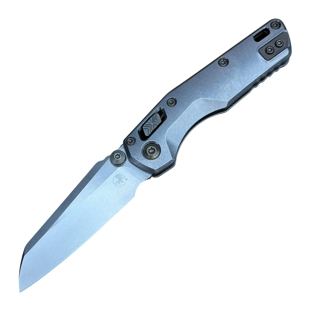 Titanium Microtech Microtech Mini MSI Titanium Signature Series - Vapor Blast Smooth Flam ...