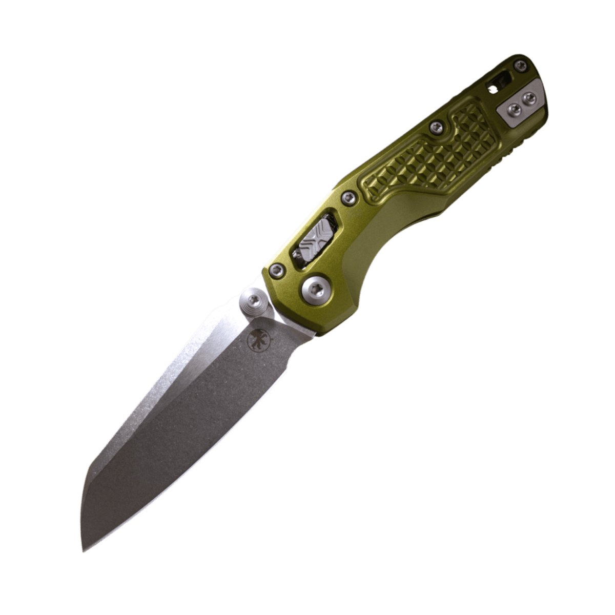 mm.micro147 Microtech MSI Mini Green Frag Aluminum | M390MK RAM-LOK EDC Knife