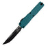 Microtech Ultratech Gen IV OTF Automatic Knife – Black M390MK Blade, Cyan Aluminum Handle