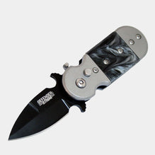 mini switchblade with marble handle