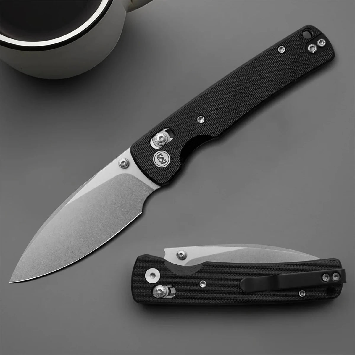 Miguron Vakor Folding Knife – 3.15″ 14C28N Blade, Black G10 Handle - Blade City