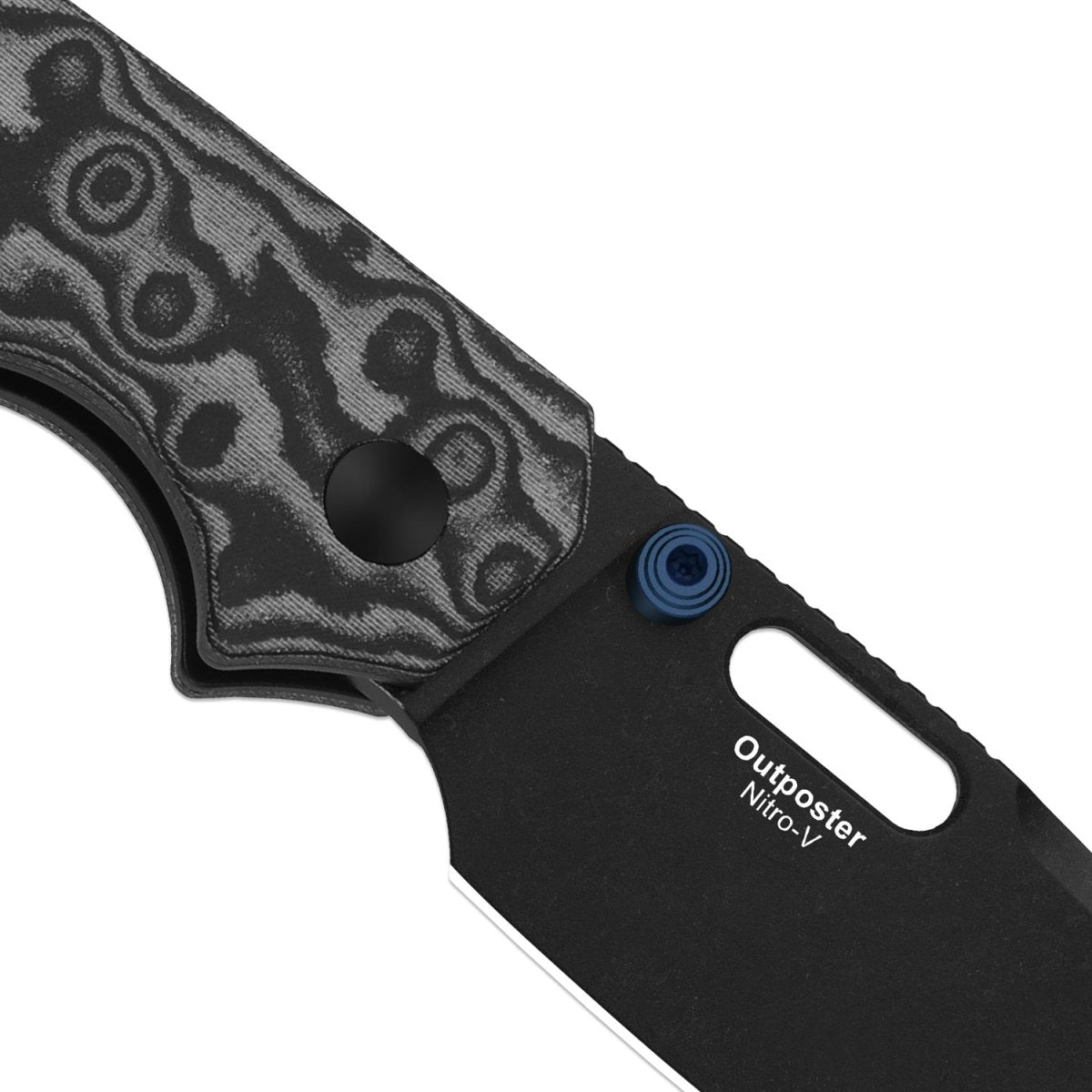 Outposter | Nitro - V | Vortex Pattern Micarta | V3802BDA2 - Blade City