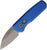 Pro-Tech Runt 5 Automatic Knife – Wharncliffe Blade, Blue Aluminum Handle