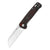 QSP Penguin Satin D2 Crushed Carbon Fiber Red Handle Folding Knife