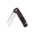 QSP Penguin Satin D2 Crushed Carbon Fiber Red Handle Folding Knife