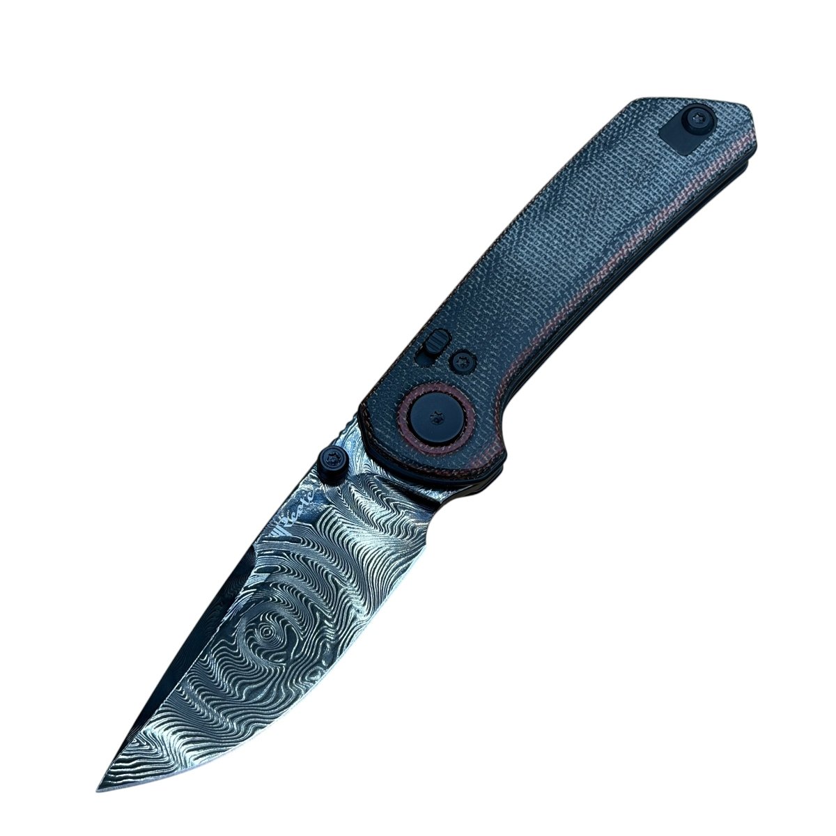 A*様 ラミレス レプリカ (??) バット Reate PL-XT Damascus Knife | Red & Black Micarta | Blade City