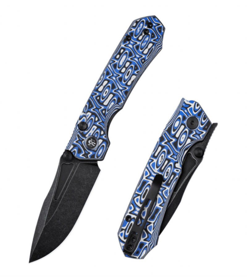 Remette RT-Rhino Folding Knife | D2 Vortex Micarta Button Lock EDC