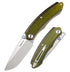 Remette Wild Species GC103 – 3.1" 14C28N Blade, Green G10 Handle, EDC Folding Pocket Knife