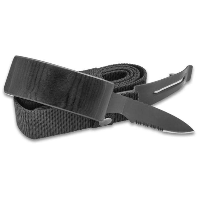 Ridge Runner Black Belt With Hidden Knife