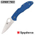 SpyderCo Delica 4 Lockback - Blue