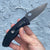 Spyderco Lightweight Tenacious Folding Knife Black Oxide Plain Blade, Black FRN Handles - Blade City