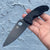 Spyderco Lightweight Tenacious Folding Knife Black Oxide Plain Blade, Black FRN Handles - Blade City