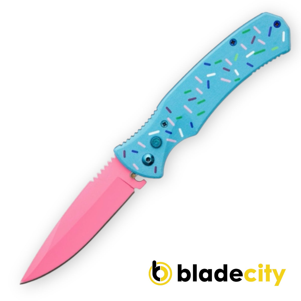Sweet treats push button switchblade knives blade city