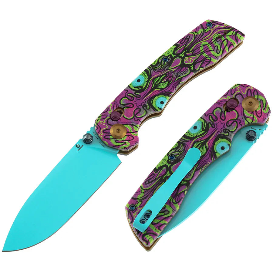 Tenable Kryo – 14C28N Blade, Jade G10 Undead Print, Cross-Bar Lock