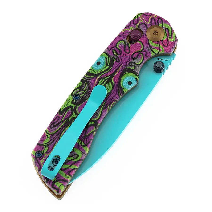 Tenable Kryo – 14C28N Blade, Jade G10 Undead Print, Cross-Bar Lock