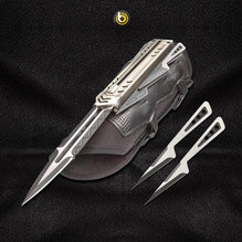 The Enforcer Tactical Gauntlet And Throwing Knives - Blade City