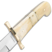 Timber Rattler Camel Bone Bowie Knife Set - Blade City