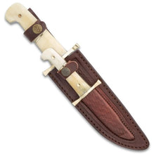 Timber Rattler Camel Bone Bowie Knife Set - Blade City