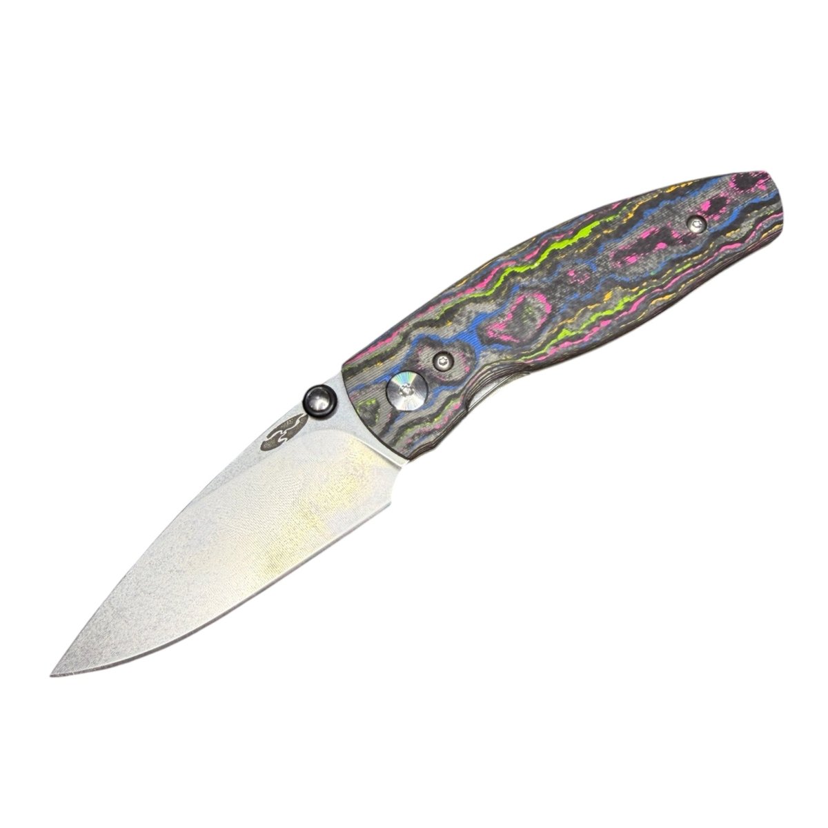 TRM Neutron 2 Frame Lock 80's Camo Carbon Folding Knife | Blade City