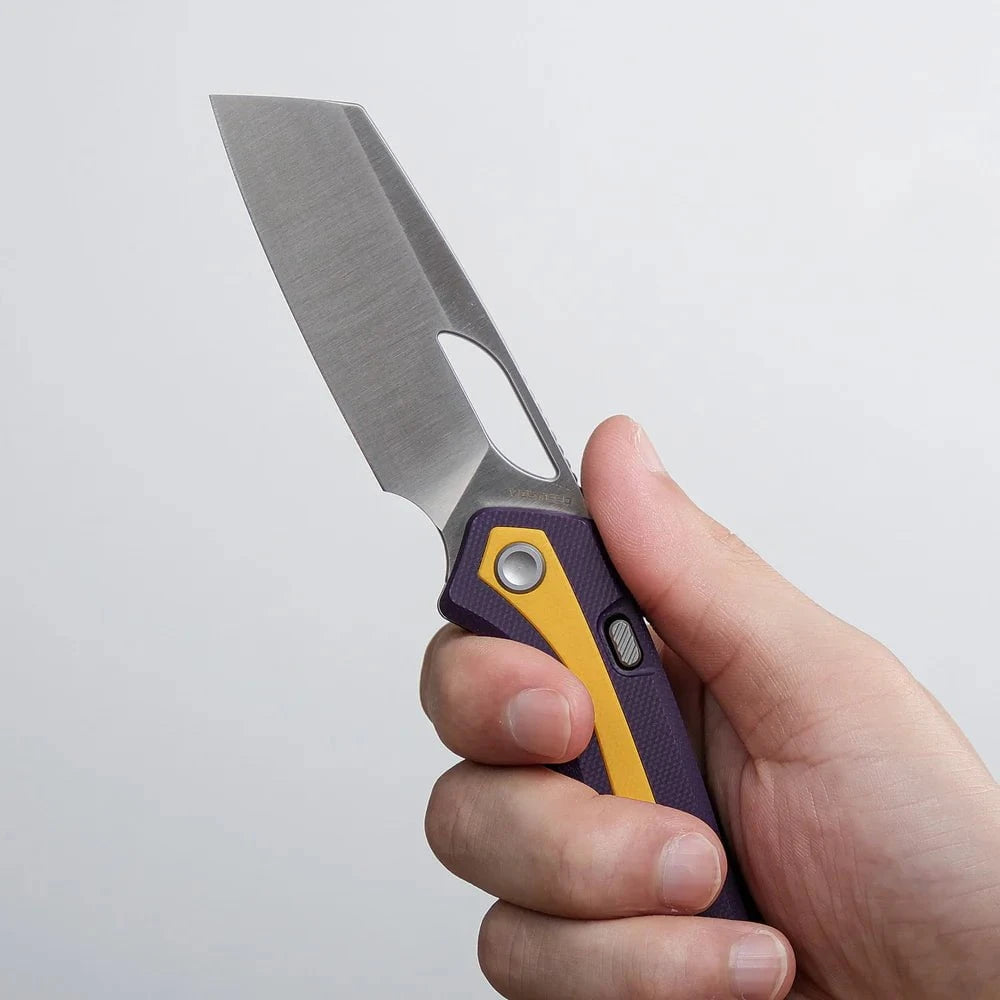 Vosteed Kroc Folding Knife – 2.99″ 14C28N Sheepsfoot, G10, Top Liner Lock