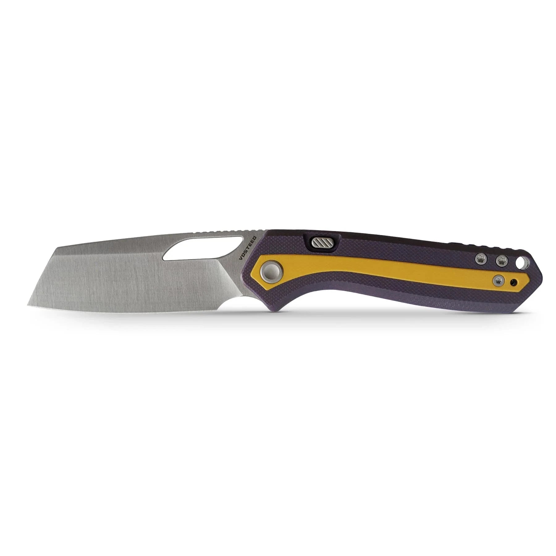 Vosteed Kroc Folding Knife – 2.99″ 14C28N Sheepsfoot, G10, Top Liner Lock